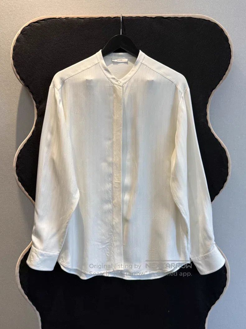 The Row The Row White long-sleeved shirt Size L / US 10 / IT 46 - 1 Thumbnail
