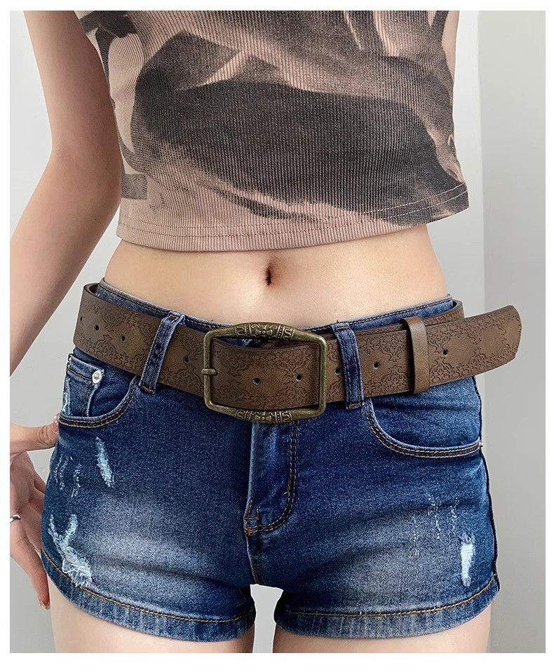 Japanese Brand × Vintage Retro Y2K Printed Pattern Belt Size ONE SIZE - 1 Thumbnail