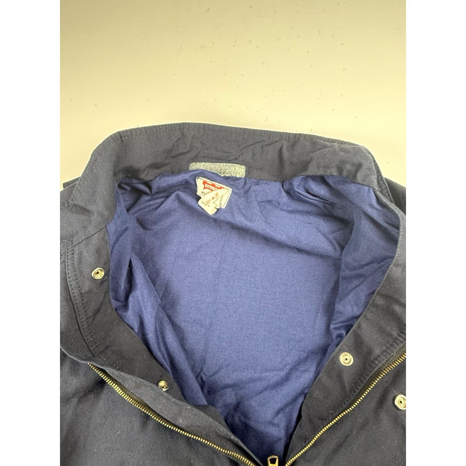 Vintage Bulwark Jacket Mens L Blue Flame Resistant Bomber Workwear Shirt? Size US L / EU 52-54 / 3 - 2 Thumbnail