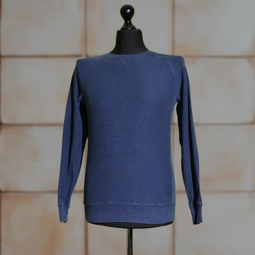 Norse Projects Norse Projects Tristan Reversed Brusher Jumper S Men Sweatshirt Crew Neck Long Sleeve Blue Cotton Size S Size US S / EU 44-46 / 1 - 1 Thumbnail