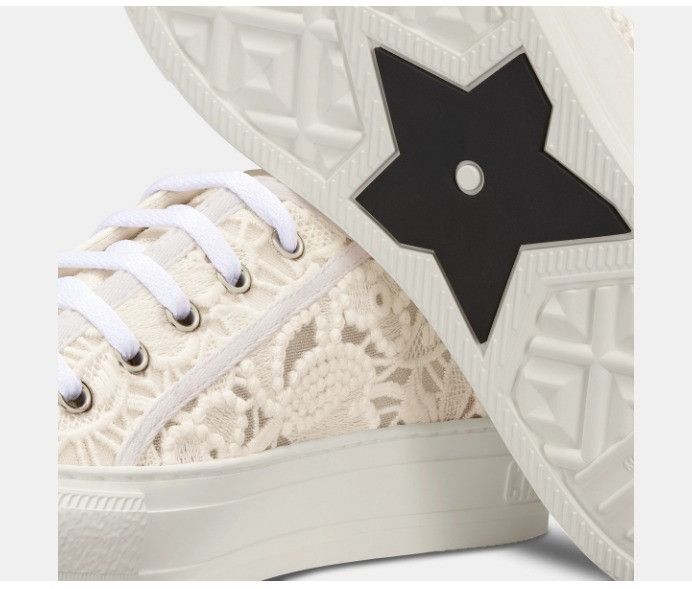 Dior o1w1db11024 Embroidered Walk'n Sneakers in White Size US 6 / IT 36 - 4 Thumbnail