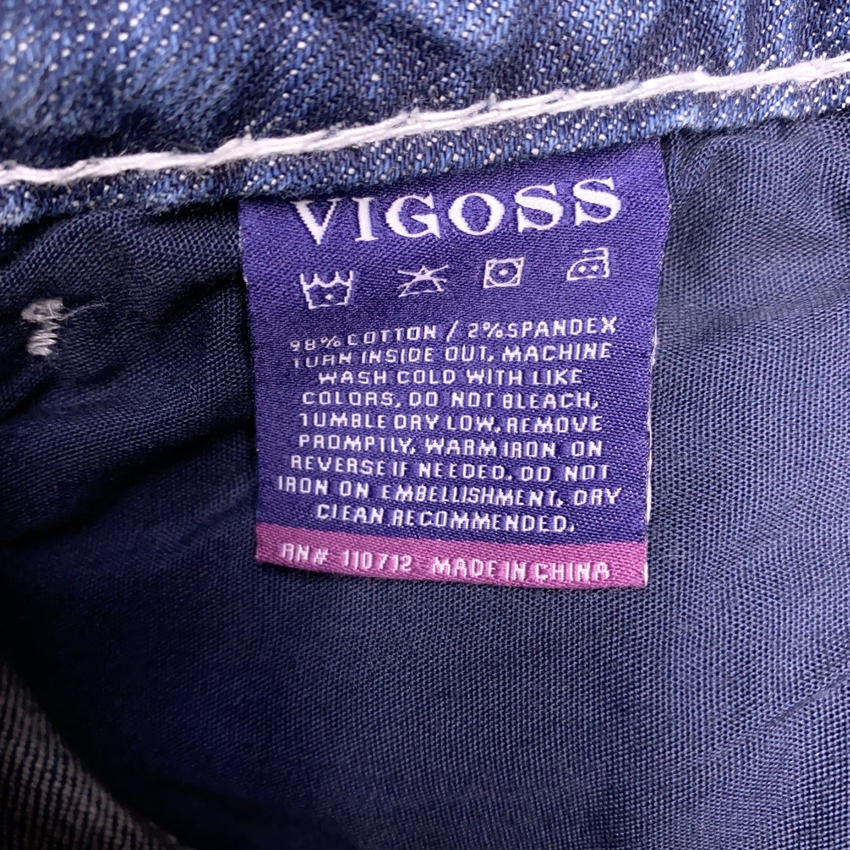 Vintage Vigoss Bermuda Shorts 27 Denim Stretch Cuffed New York Size 27" / US 4 / IT 40 - 7 Thumbnail
