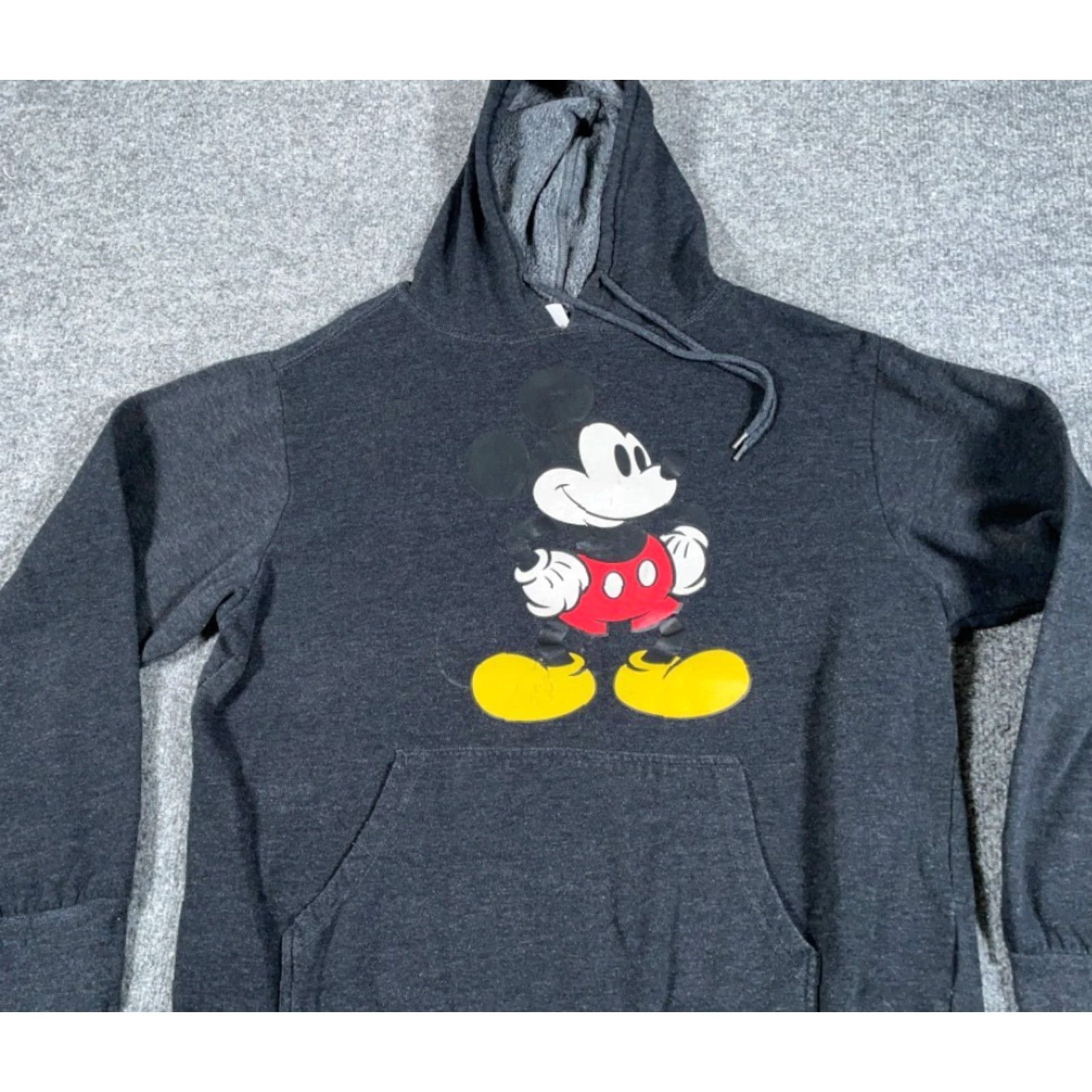 Disney Disney Mickey Mouse Hoodie Sweatshirt Women's M Dark Gray Pullover Size M / US 6-8 / IT 42-44 - 6 Thumbnail