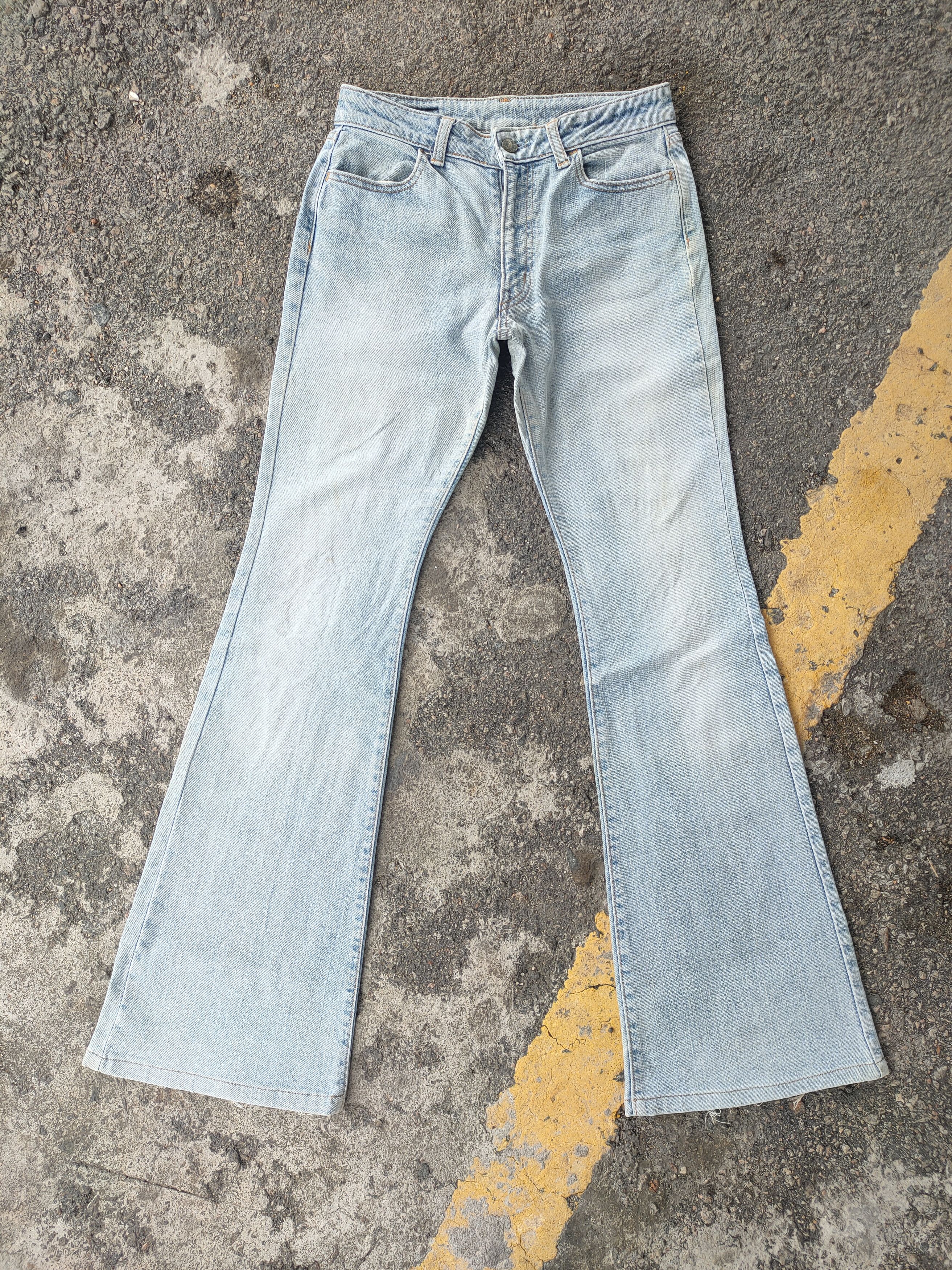 Japanese Brand × Jean × Vintage VINTAGE JAPANESE WOMAN FLARE FADED JEANS DENIM PANTS Size US 28 / EU 44 - 1 Thumbnail