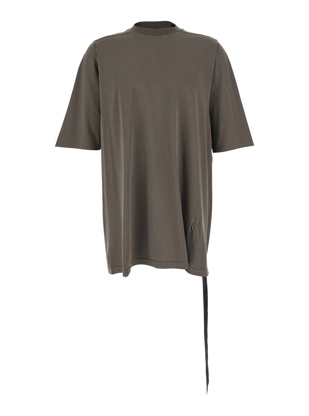 Rick Owens Drkshdw Gray Crew Neck T-Shirt with Raised Collar for Men Size US M / EU 48-50 / 2 - 1 Thumbnail