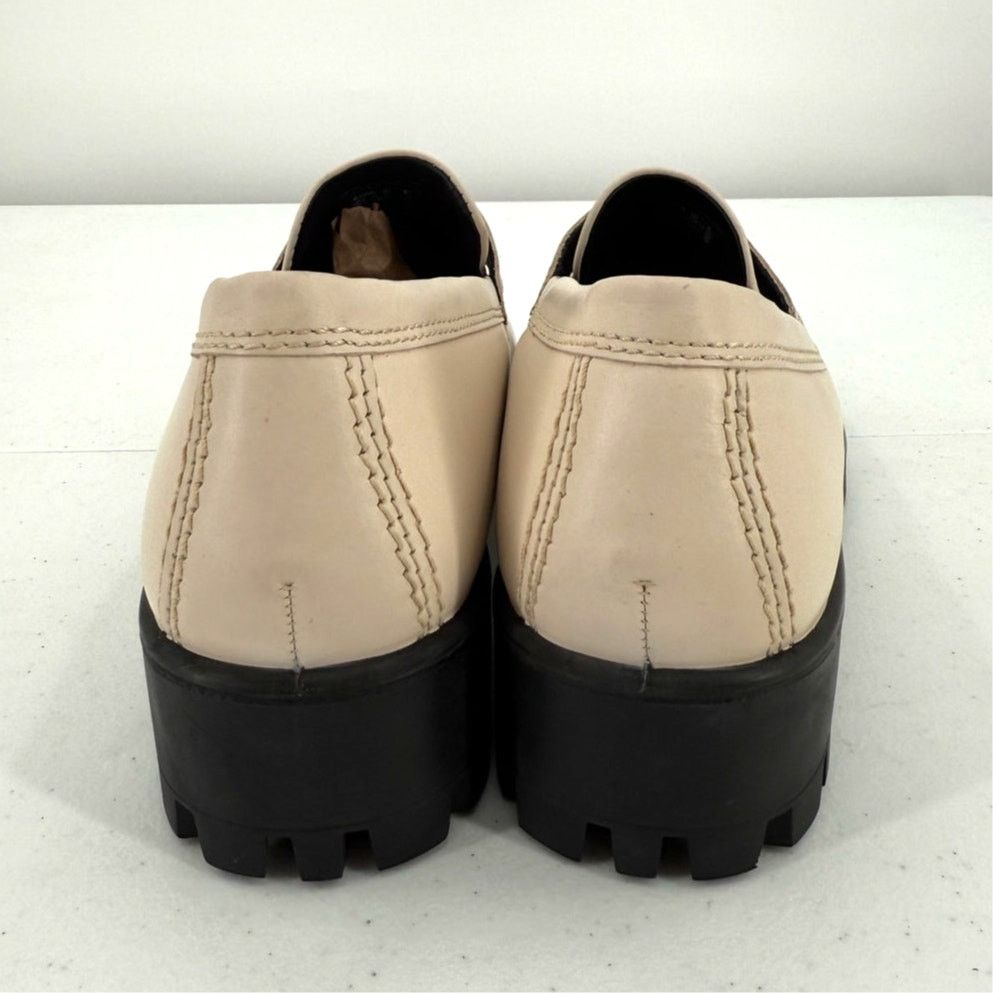 Ecco NEW ECCO Women's Modtray Beige Leather Penny Loafer Size 10 Size US 10 / IT 40 - 6 Thumbnail