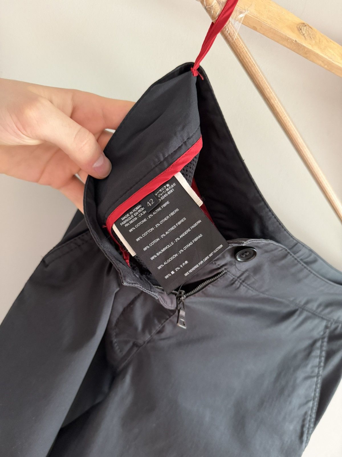 Prada Prada Sport Cotton Straight Leg Pants Size 30" / US 8 / IT 44 - 4 Thumbnail