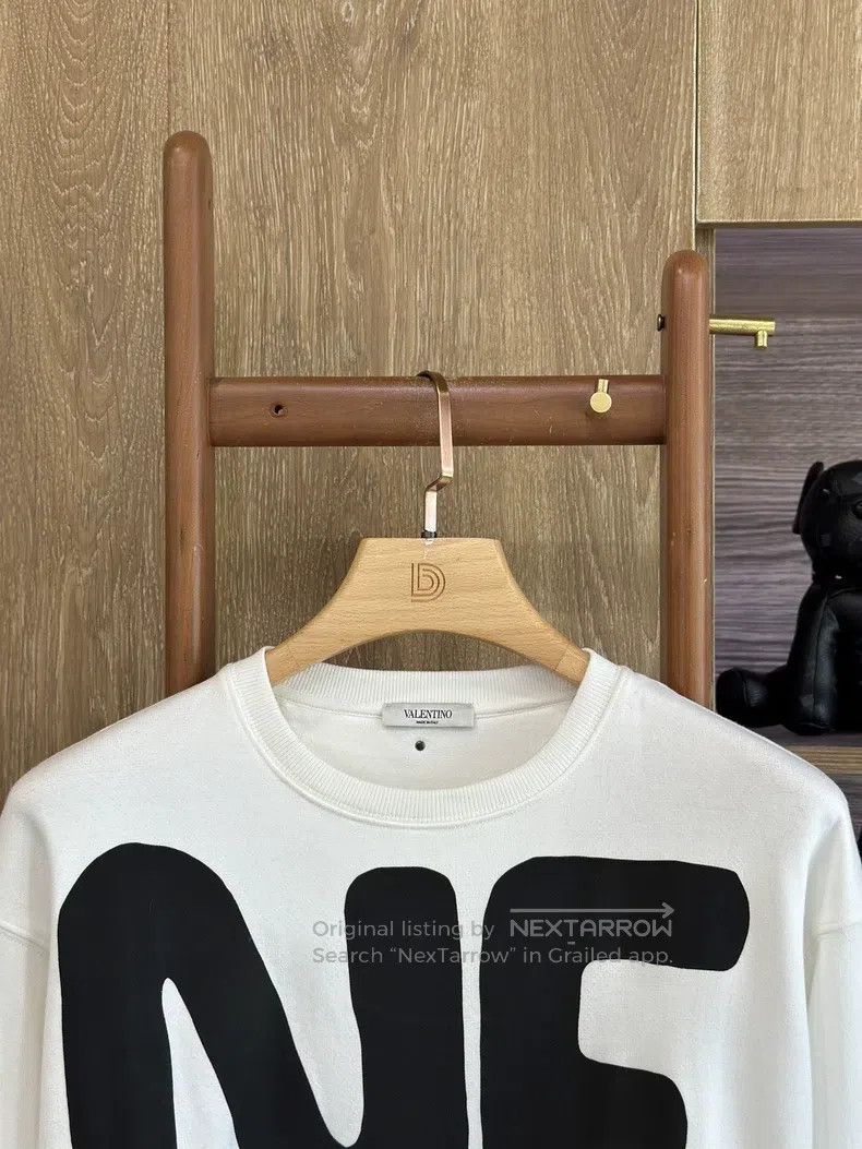 Valentino Valentino White printed casual crew neck sweatshirt Size US S / EU 44-46 / 1 - 6 Thumbnail