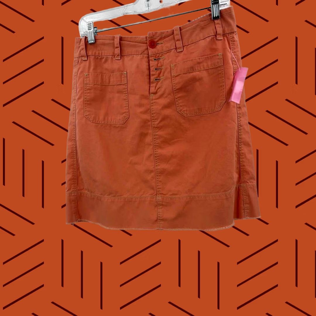 Vintage Orange G1 Mini Skirt Size 2 Size 26" / US 2 / IT 38 - 1 Thumbnail