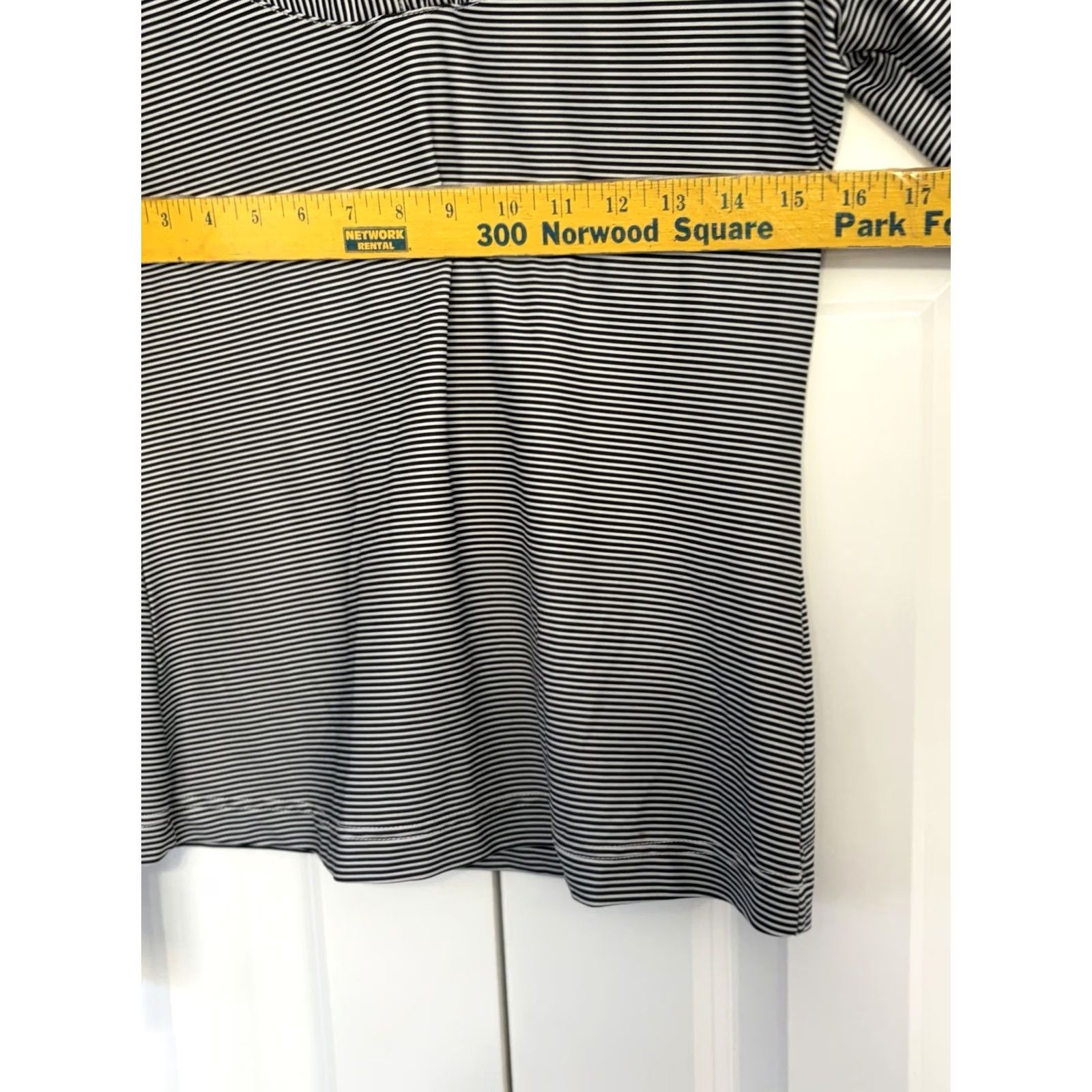Cutter & Buck Cutter & Buck Womens Black White Striped 1/4 Zip Golf XS Pullover Shirt Size ONE SIZE - 4 Thumbnail