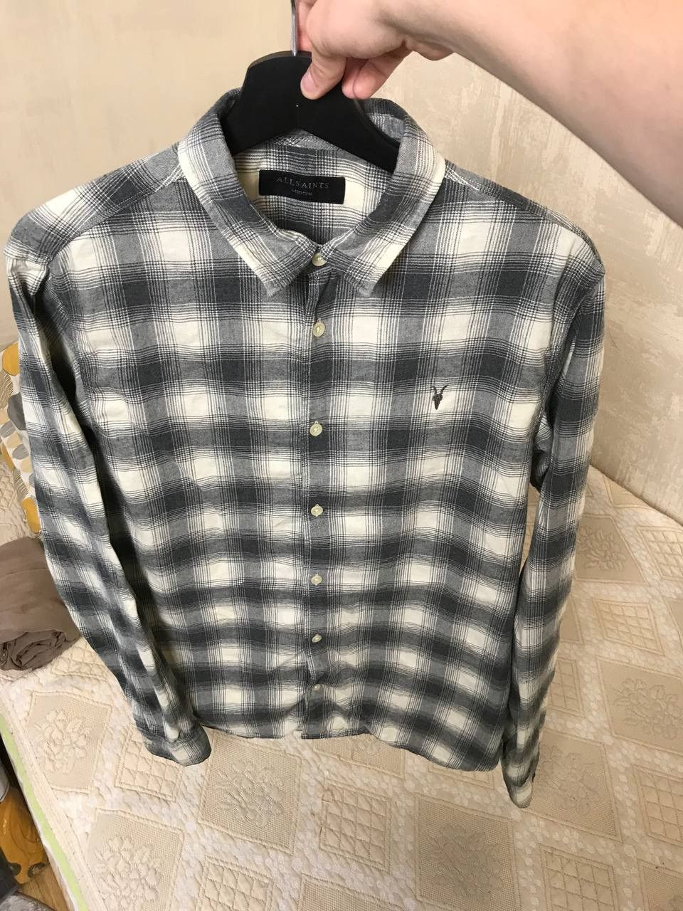 Allsaints 🔥 Allsaints Dogwood Long Sleeve Shirt Button Up Cotton Size US M / EU 48-50 / 2 - 6 Thumbnail