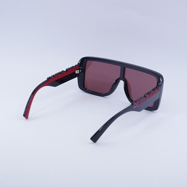 Dolce & Gabbana Dolce & Gabbana DG6204 501/75 Sunglasses Shiny Black Shield Size ONE SIZE - 9 Thumbnail
