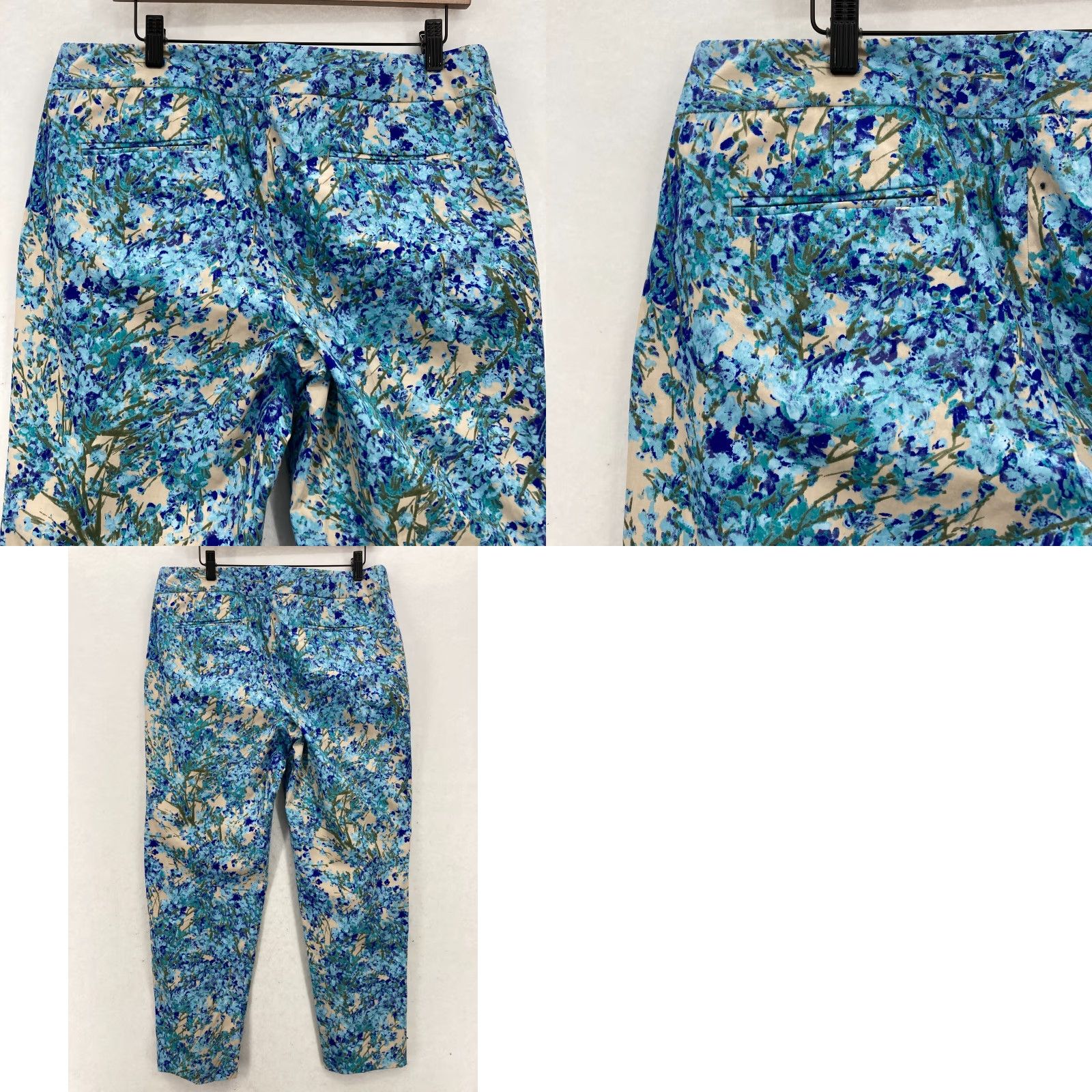 Talbots **Talbots Signature Blue Floral Ankle Pants Women's 12 NWT** User: **Talbots Signature Ankle Pants Women's 12 Blue Floral NWT** Size 34" / US 12 / IT 48 - 9 Thumbnail