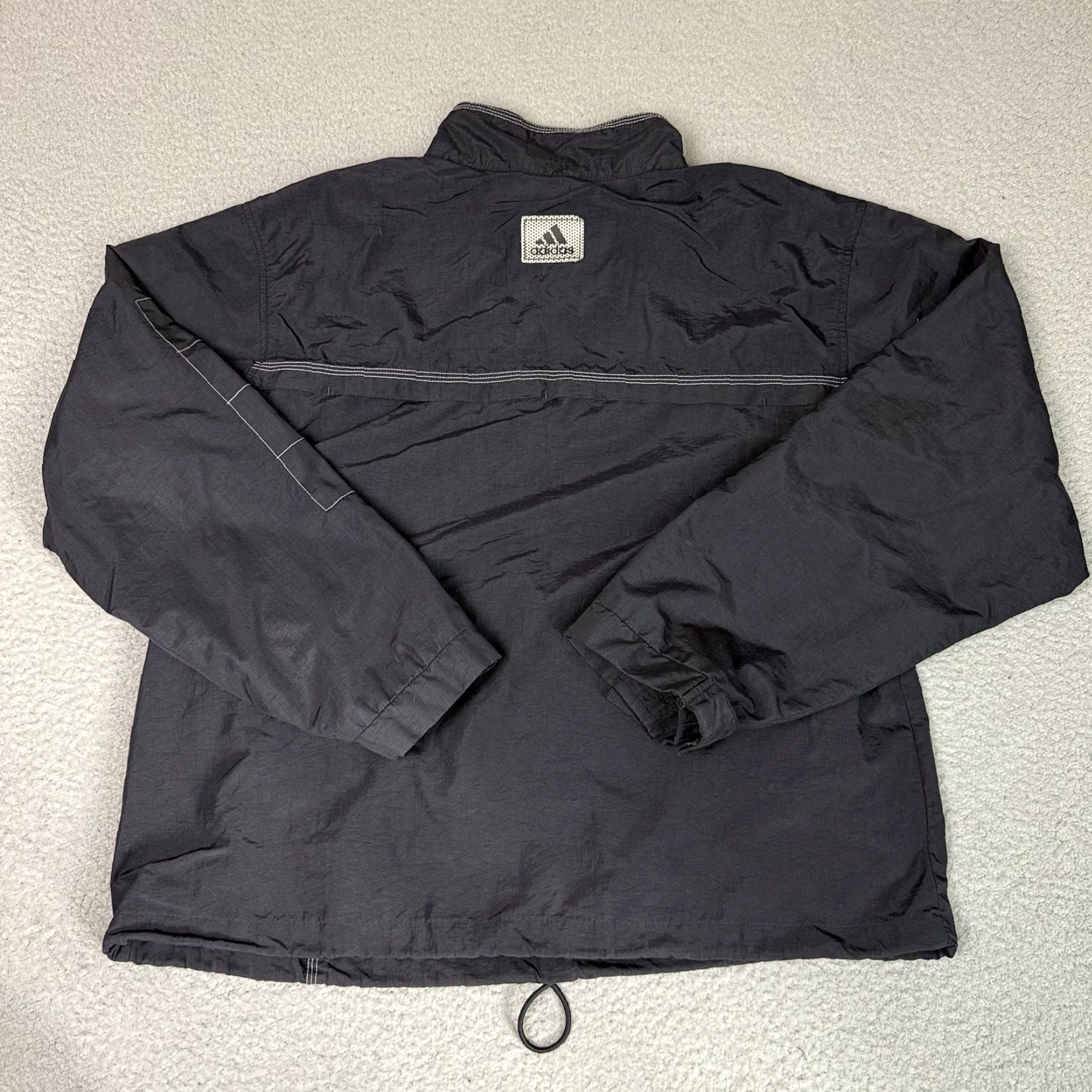 Adidas VINTAGE adidas Jacket Mens L Black 1/4 Zip Mock Essential Sweatshirt Track L Mens Size US L / EU 52-54 / 3 - 4 Thumbnail