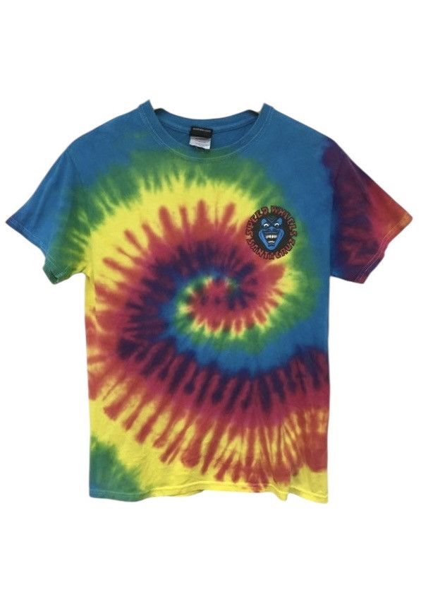 Santa Cruz Skateboards 1990s Santa Cruz Speed wheels Tie dye hand Screaming tee Size US S / EU 44-46 / 1 - 1 Thumbnail