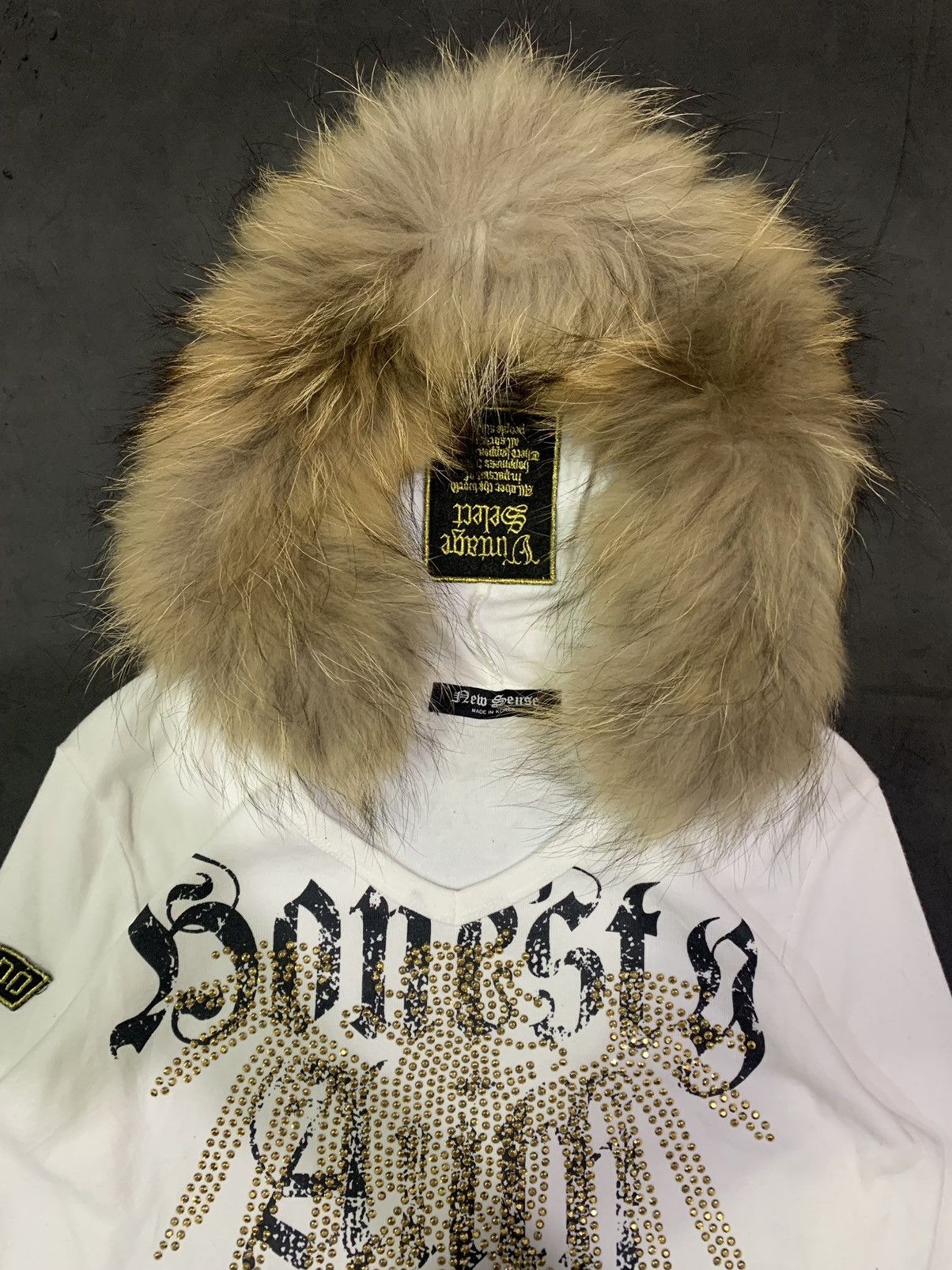 Japanese Brand 💸BINDINGOFFER💸New sense fur hoodie poem studded lgb ifsix Size US M / EU 48-50 / 2 - 6 Thumbnail
