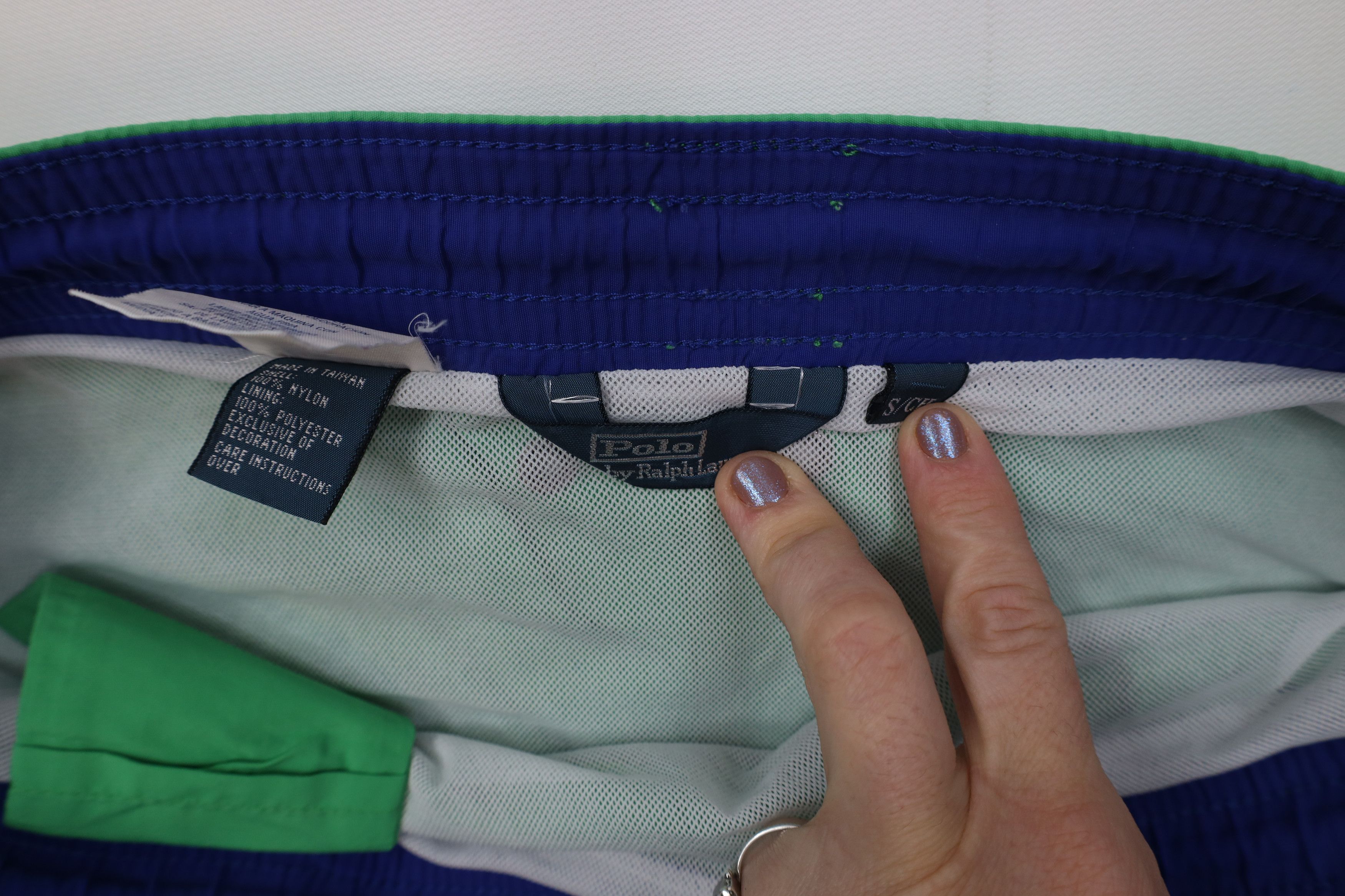 Ralph Lauren Vintage 90s Ralph Lauren Above Knee Shorts Swim Trunks Green Size US 30 / EU 46 - 8 Thumbnail