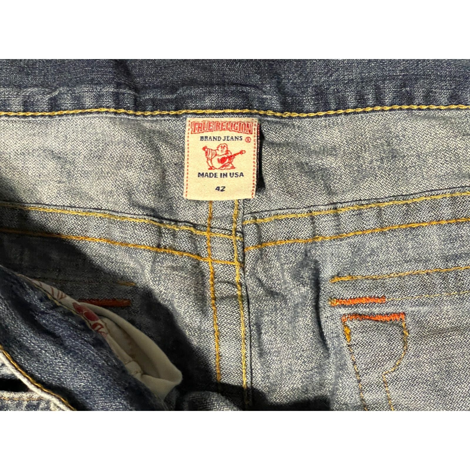 True Religion True Religion Billy Men’s Jeans Blue USA Made Size 42x33 Denim 5-Pocket Design Belt Loops Button Stitched Vintage No Size US 42 / EU 58 - 3 Thumbnail