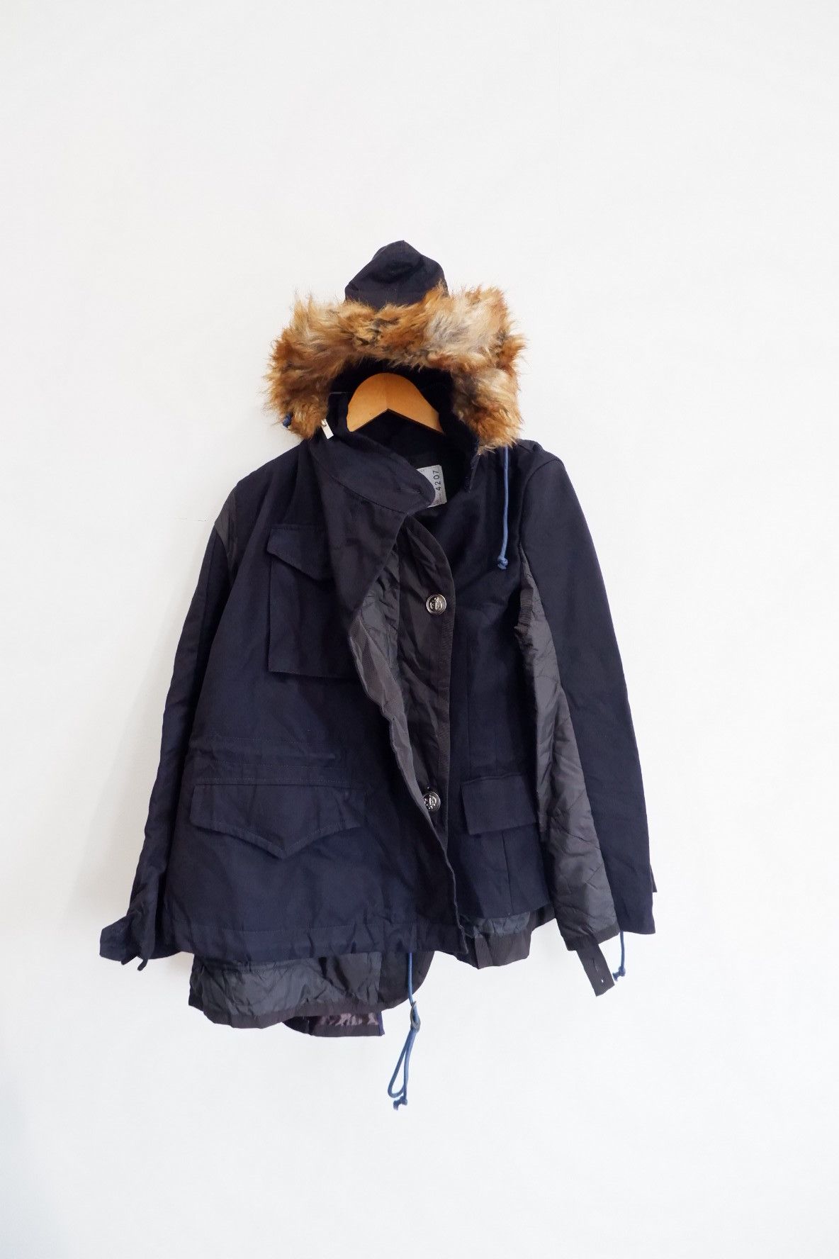 Sacai FW/18 SACAI Reconstructed Runway Fur Jacket Size M / US 6-8 / IT 42-44 - 1 Thumbnail