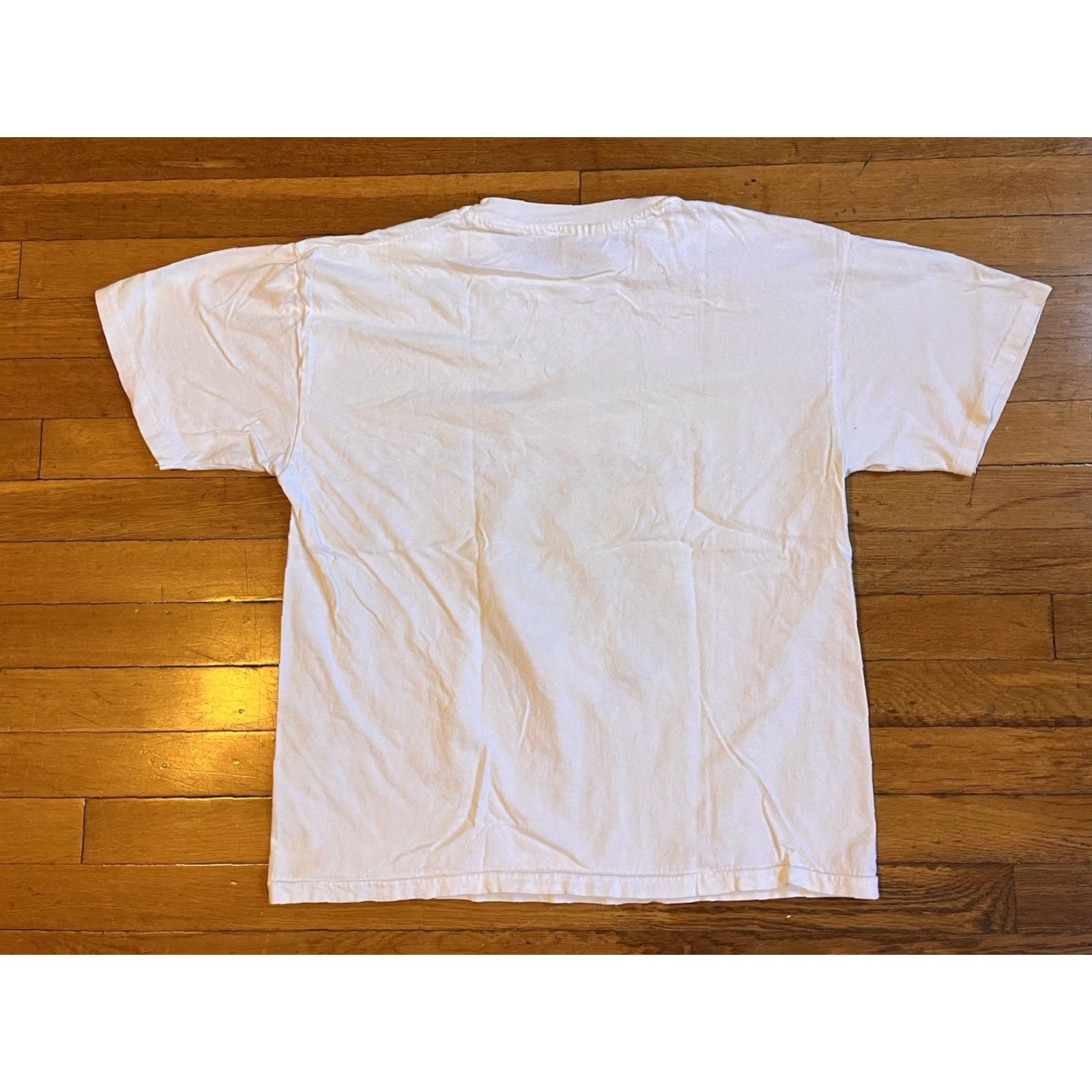 Hanes VINTAGE Atlanta 1996 Olympics Shirt Men’s L White Hanes Beefy T-Shirt Logo Graphic Print 90s USA Mens Size US L / EU 52-54 / 3 - 7 Thumbnail