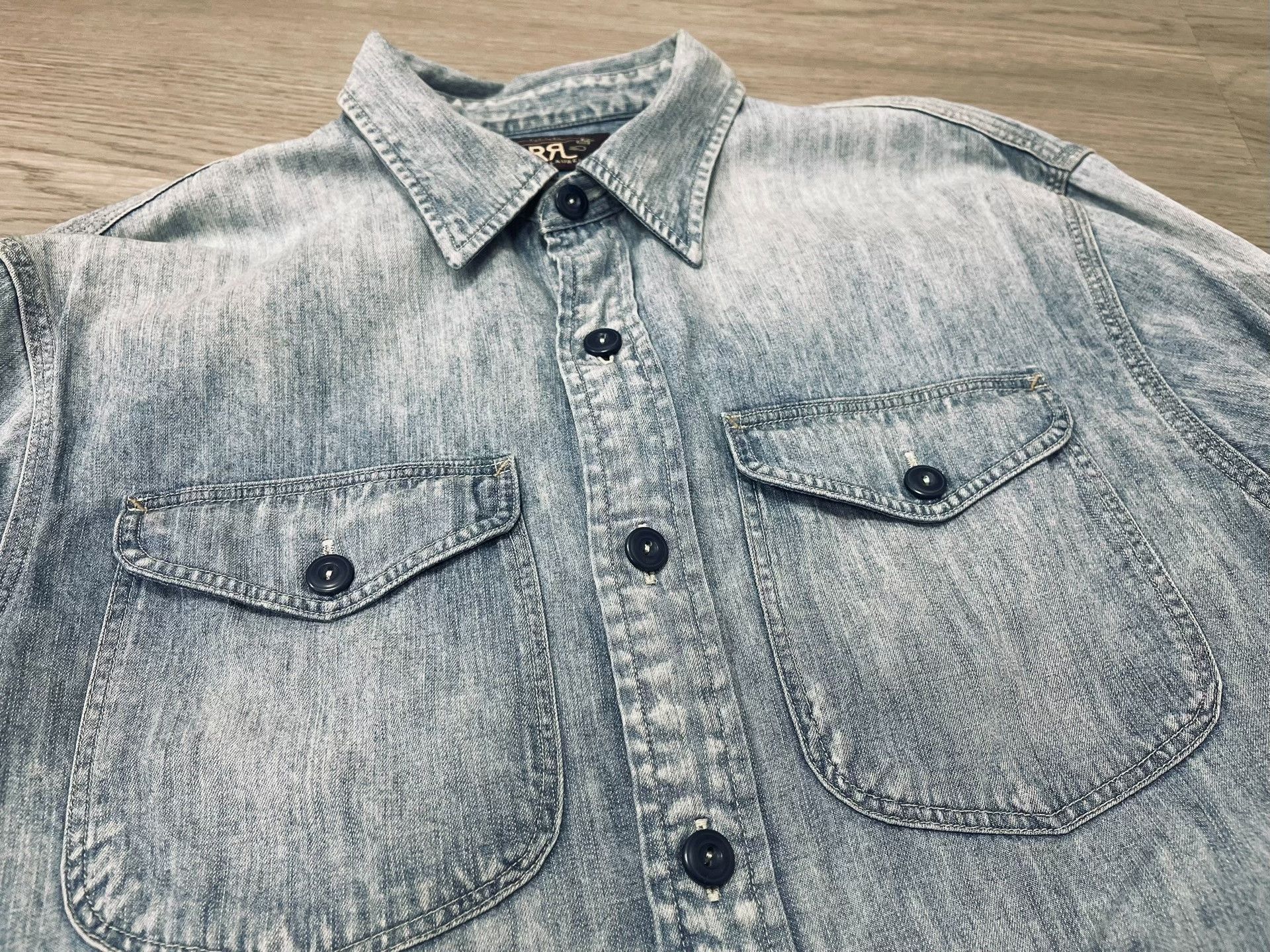 RRL Ralph Lauren RRL Vintage Washed Work Shirt Jacket Size US M / EU 48-50 / 2 - 1 Thumbnail