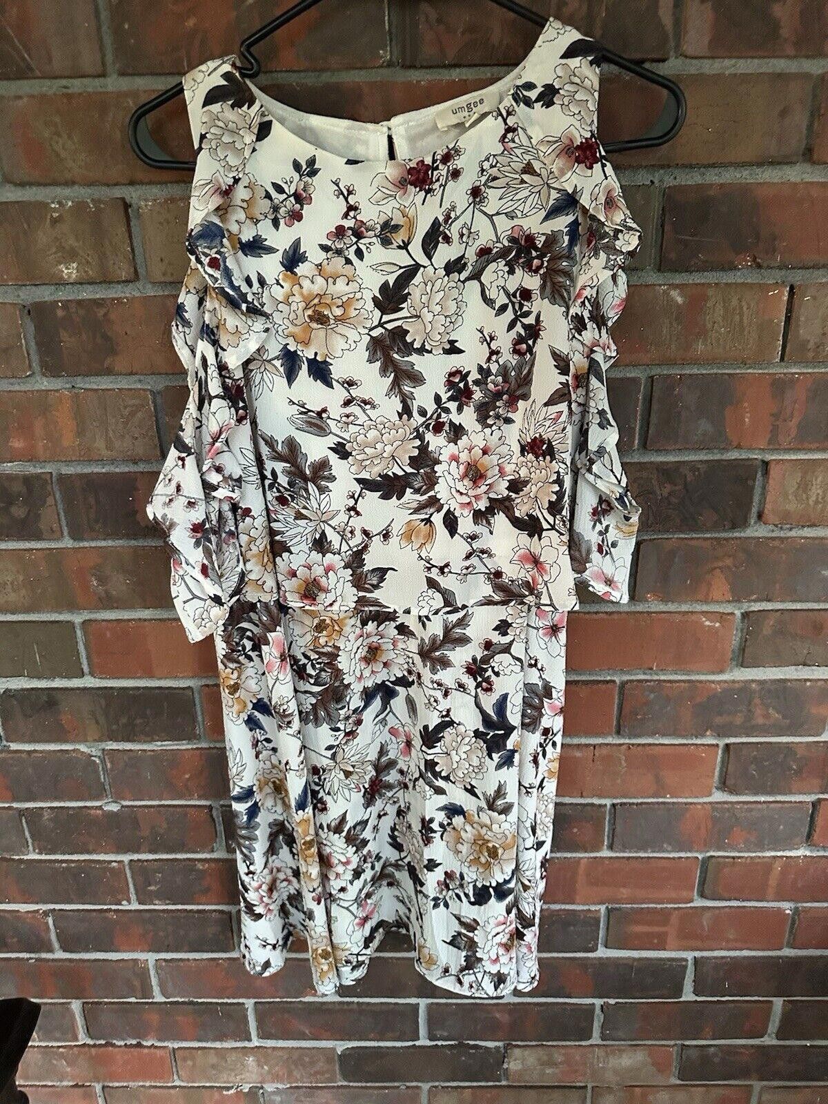 Designer womens umgee dresses large Cold Shoulder Floral Size L / US 10 / IT 46 - 3 Thumbnail