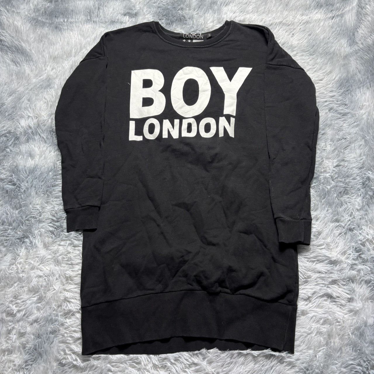 Boy London BOY LONDON Black Sweatshirt Dress - Size M (Made in Italy) Size M / US 6-8 / IT 42-44 - 1 Thumbnail