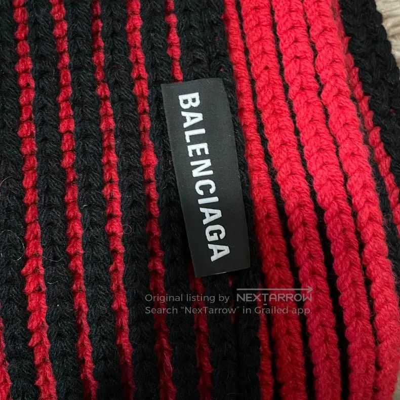 Balenciaga Balenciaga Wool Scarf Size ONE SIZE - 2 Thumbnail
