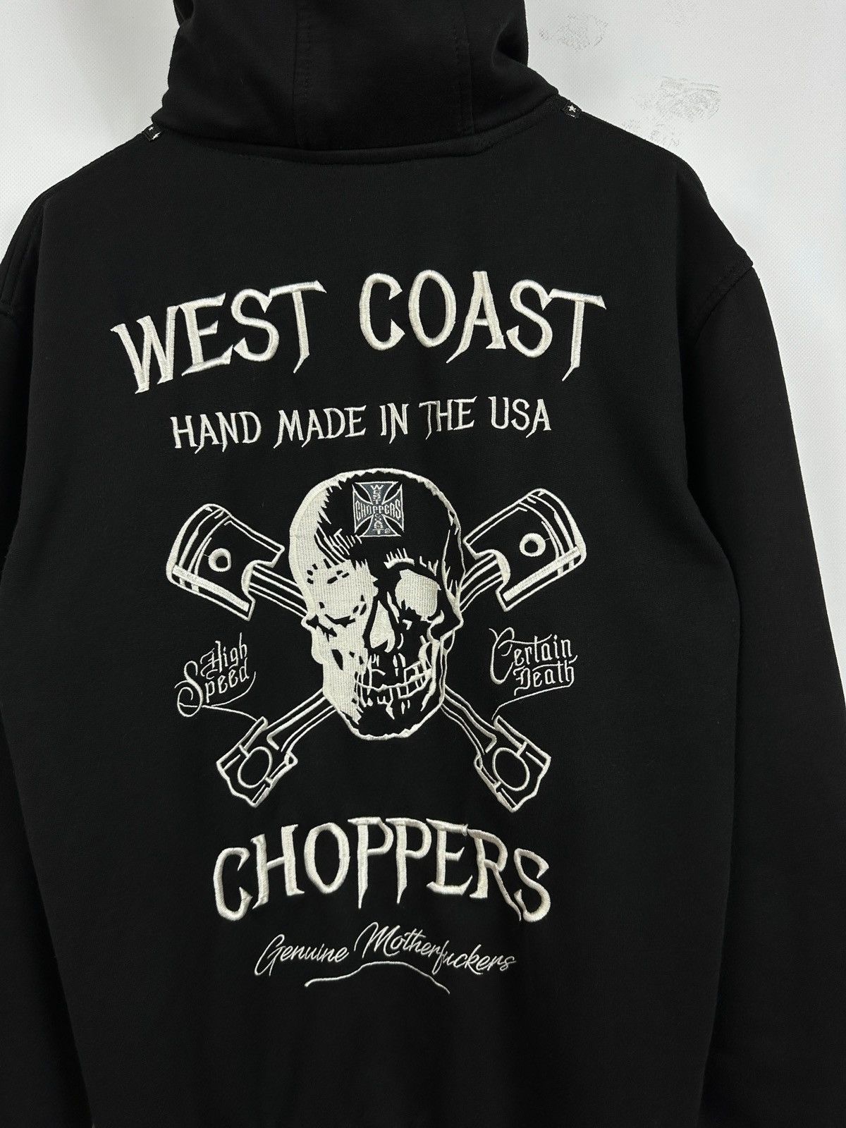 Vintage Vintage West Coast Choppers Hand Made In The USA Hoodie Size US L / EU 52-54 / 3 - 6 Thumbnail
