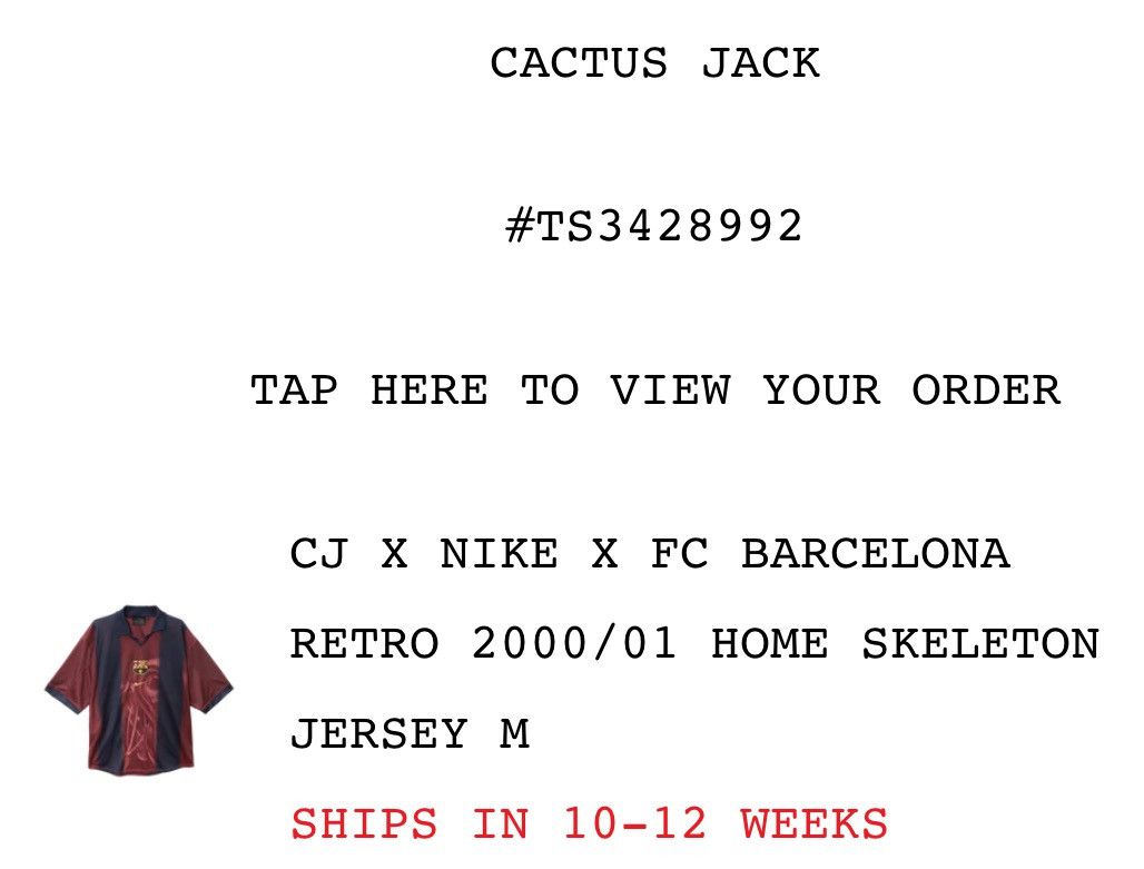 Travis Scott Cactus Jack / Nike FC Barcelona Retro Jersey Size US M / EU 48-50 / 2 - 6 Thumbnail