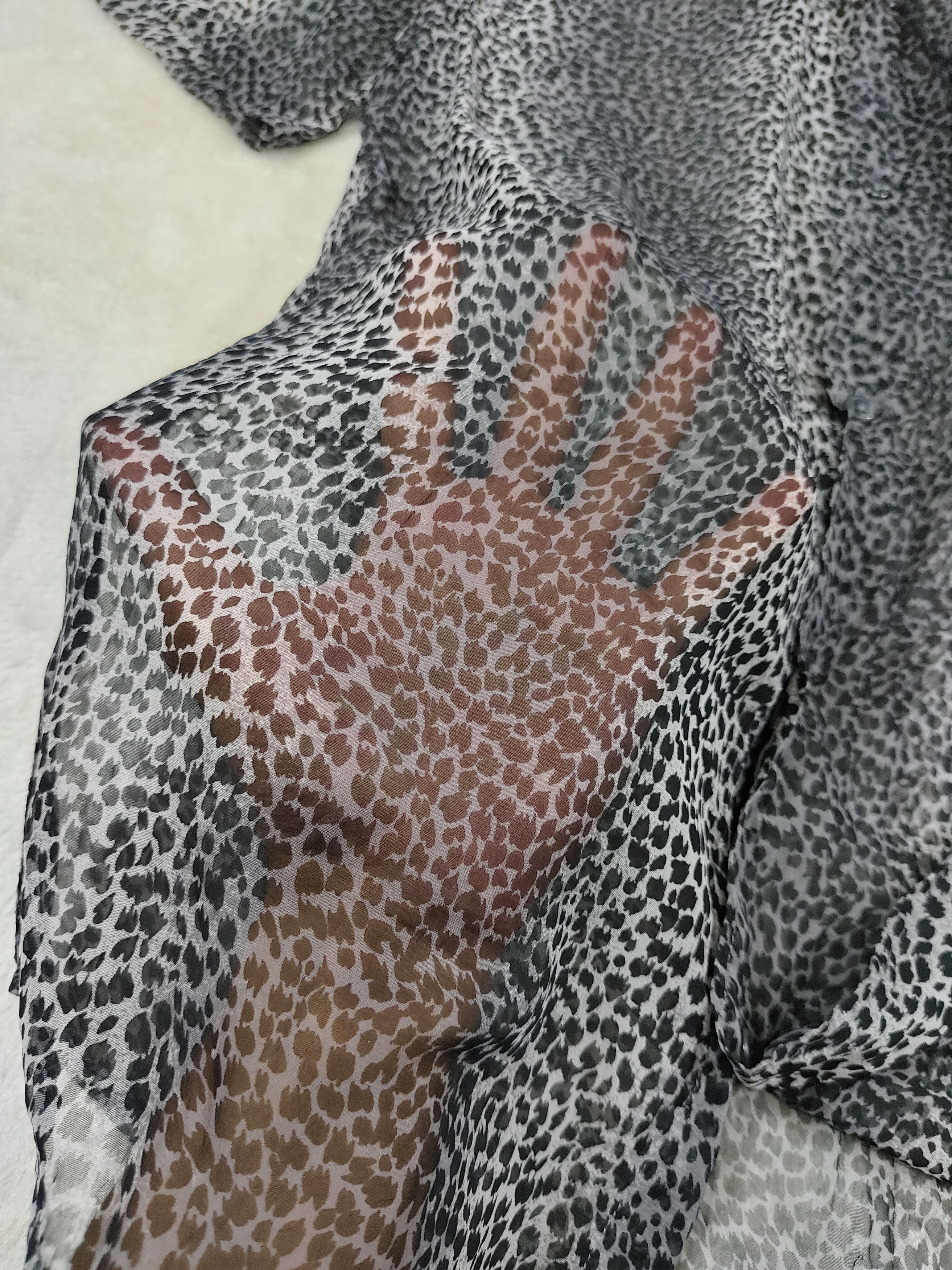 Tornado Mart 🇯🇵 Tornado Mart 🇯🇵 Leopard Pattern Sheer Shirt Size US L / EU 52-54 / 3 - 5 Thumbnail