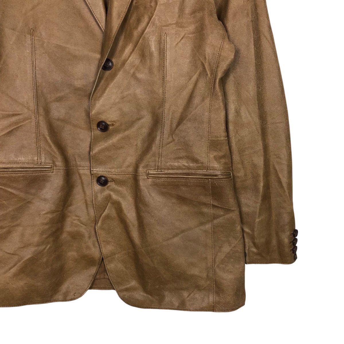 Japanese Brand 📌Vintage Chore Worker Leather Jacket Takeo Kikuchi Size US M / EU 48-50 / 2 - 6 Thumbnail