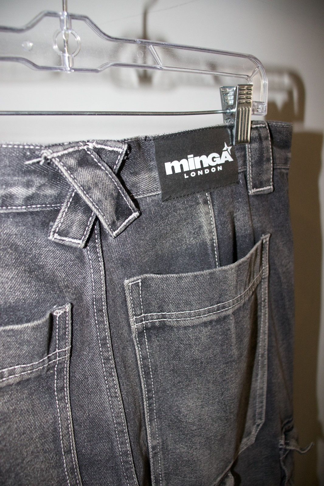 MINGA LONDON TREK GREY CARGO JEANS