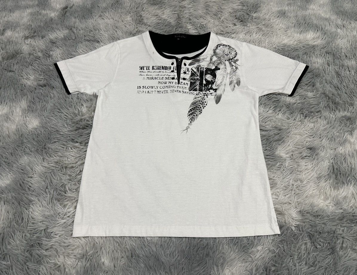 If Six Was Nine 🔥Sick Y2K Spinash Double Layer Zipper Poem Shirt Goth Punk Size US M / EU 48-50 / 2 - 2 Thumbnail