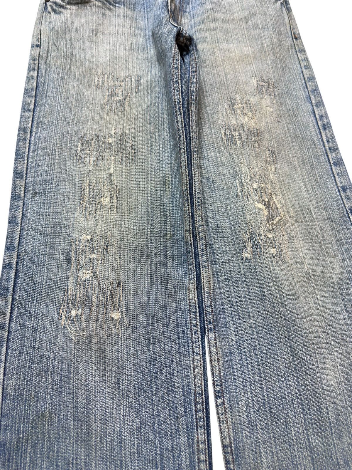 If Six Was Nine Vintage Nylaus Jeans Faded Distressed Denim Size US 31 - 3 Thumbnail