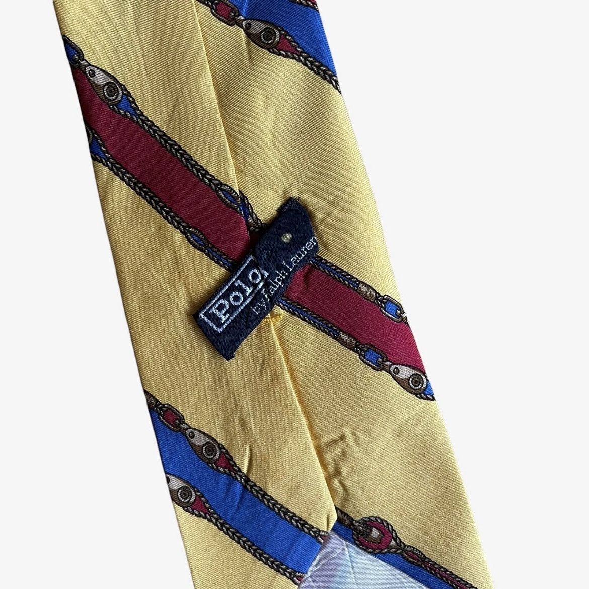 Ralph Lauren Vintage Ralph Lauren Riding Whip Equestrian Striped Silk Tie Size ONE SIZE - 2 Thumbnail