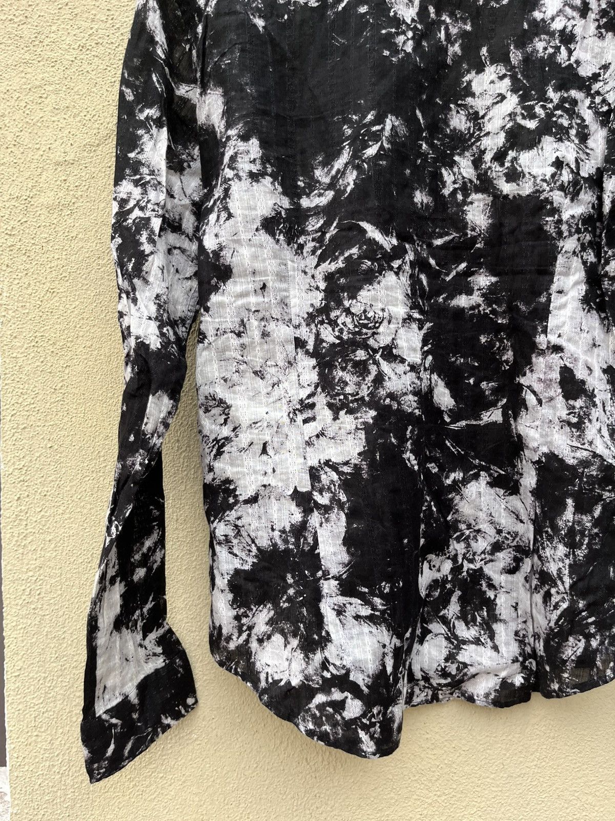 Tornado Mart Black & white tie dye button up Size US M / EU 48-50 / 2 - 11 Thumbnail