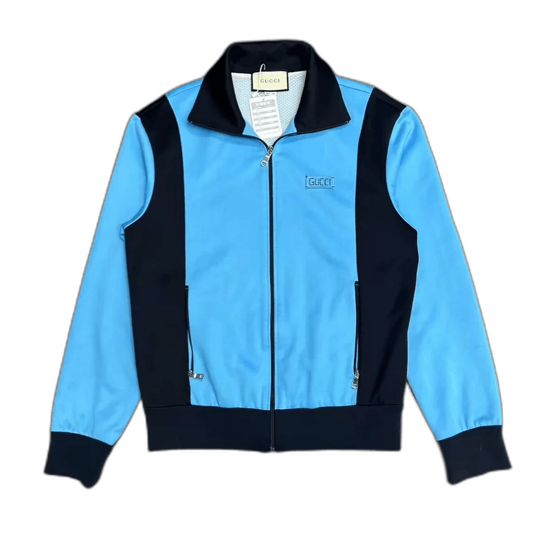 Gucci gucci blue zip-up jacket with logo-2507 Size US M / EU 48-50 / 2 - 7 Thumbnail