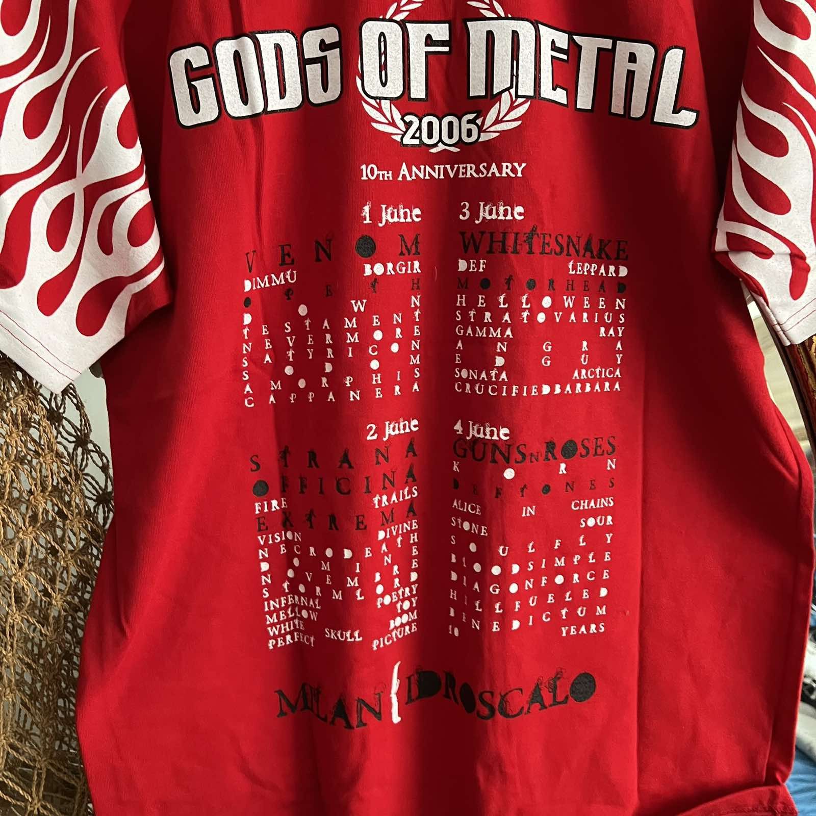 Other Vintage Gods of Metal 2006 Boxy Tee Sz XL Size US XL / EU 56 / 4 - 6 Thumbnail