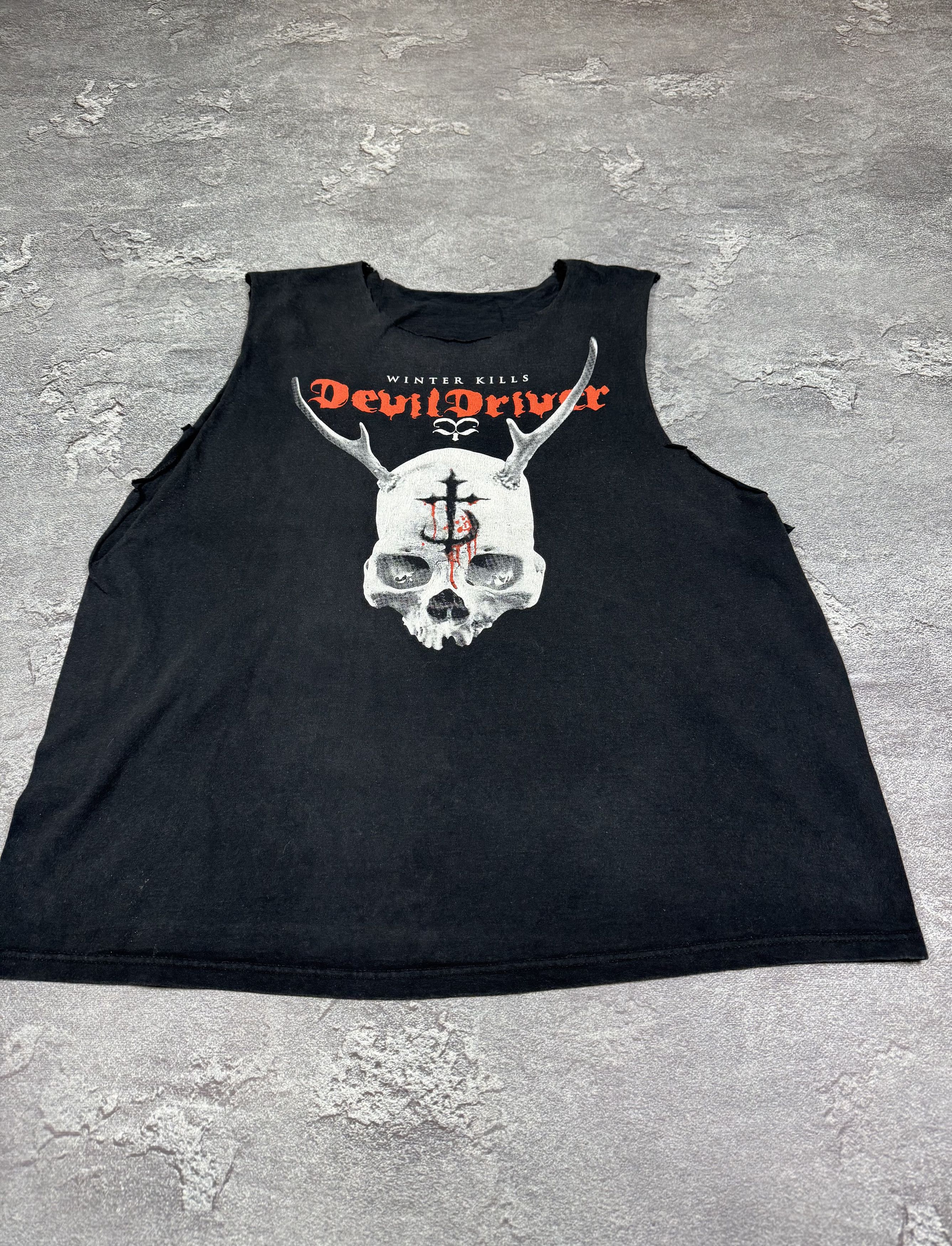 Band Tees Devil Driver Skulls Tank Top Shirt Size XL Gothic Rock Size US XL / EU 56 / 4 - 2 Thumbnail
