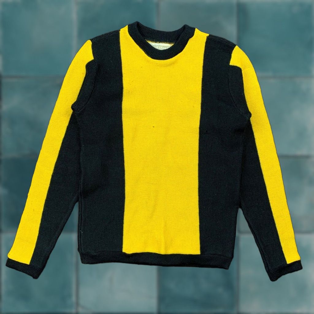 Vintage VINTAGE Bill Bakers 50s Wool Sweater M Yellow USA Rockabilly Mens Size US M / EU 48-50 / 2 - 1 Thumbnail