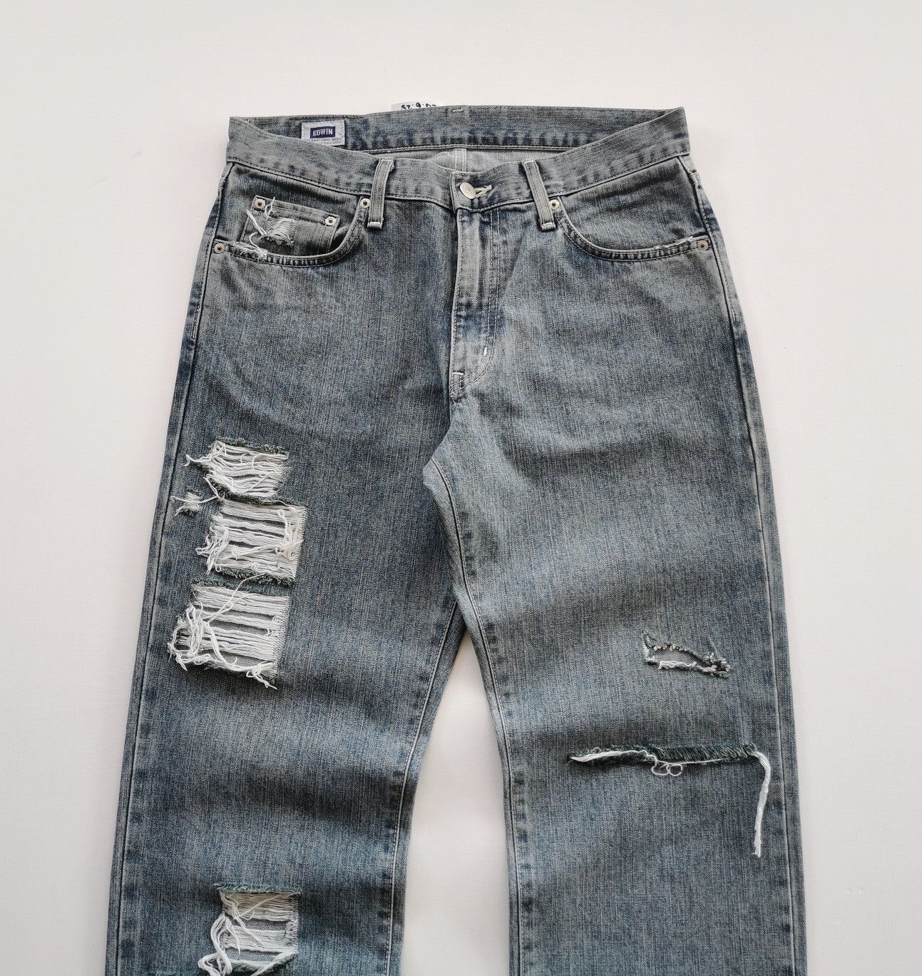 Edwin Edwin 403 Loose Fit Distressed Denim Jeans Size US 32 / EU 48 - 3 Thumbnail