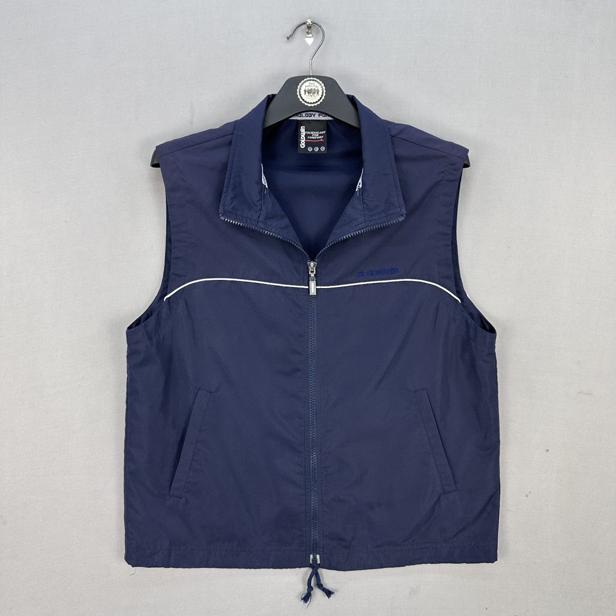 Goldwin Vintage Goldwin Nylon Zipper Vest Size M / US 6-8 / IT 42-44 - 1 Thumbnail
