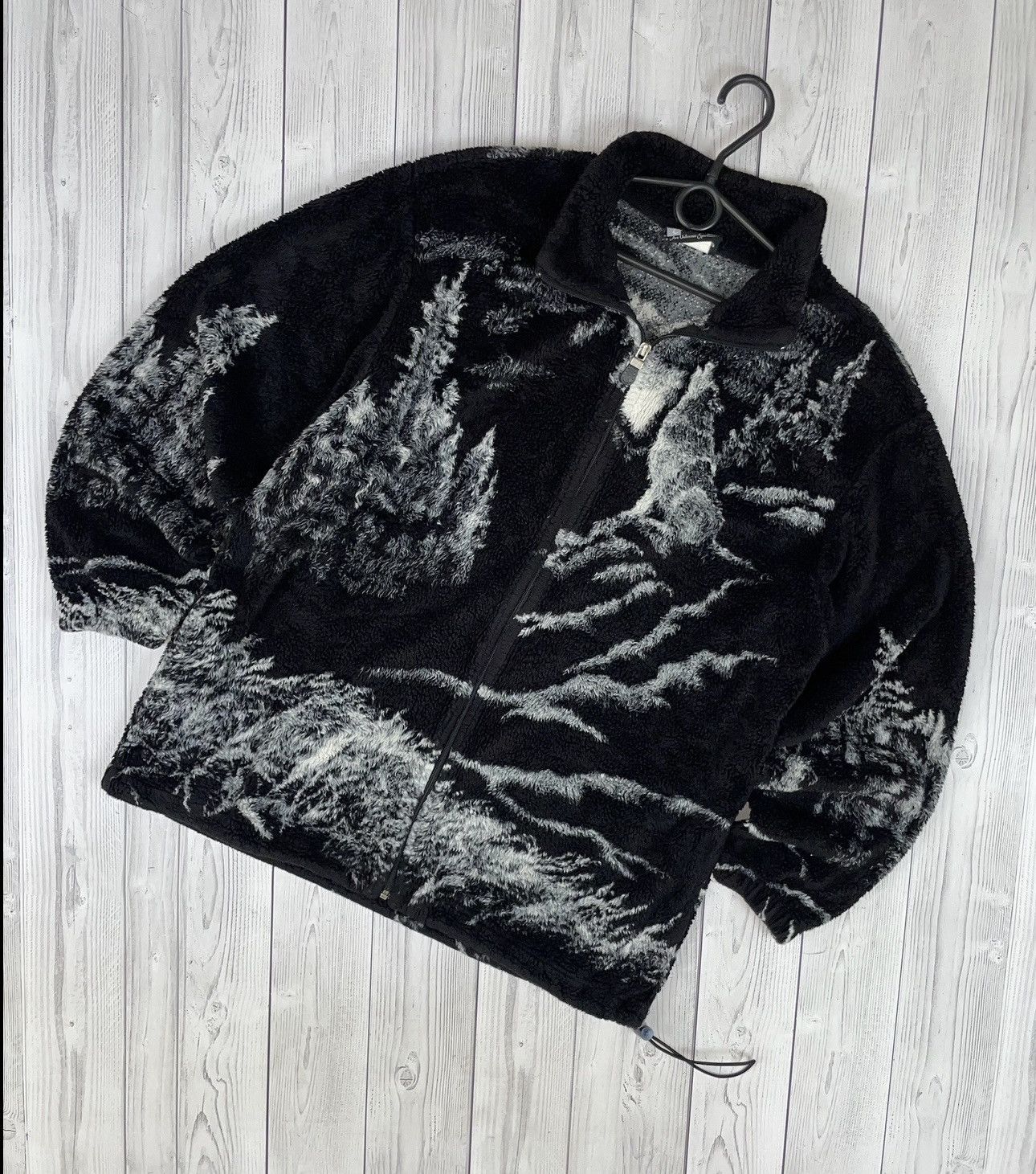 Vintage Vintage fleece jacket wolf rare USA big logo size L Size US L / EU 52-54 / 3 - 1 Thumbnail