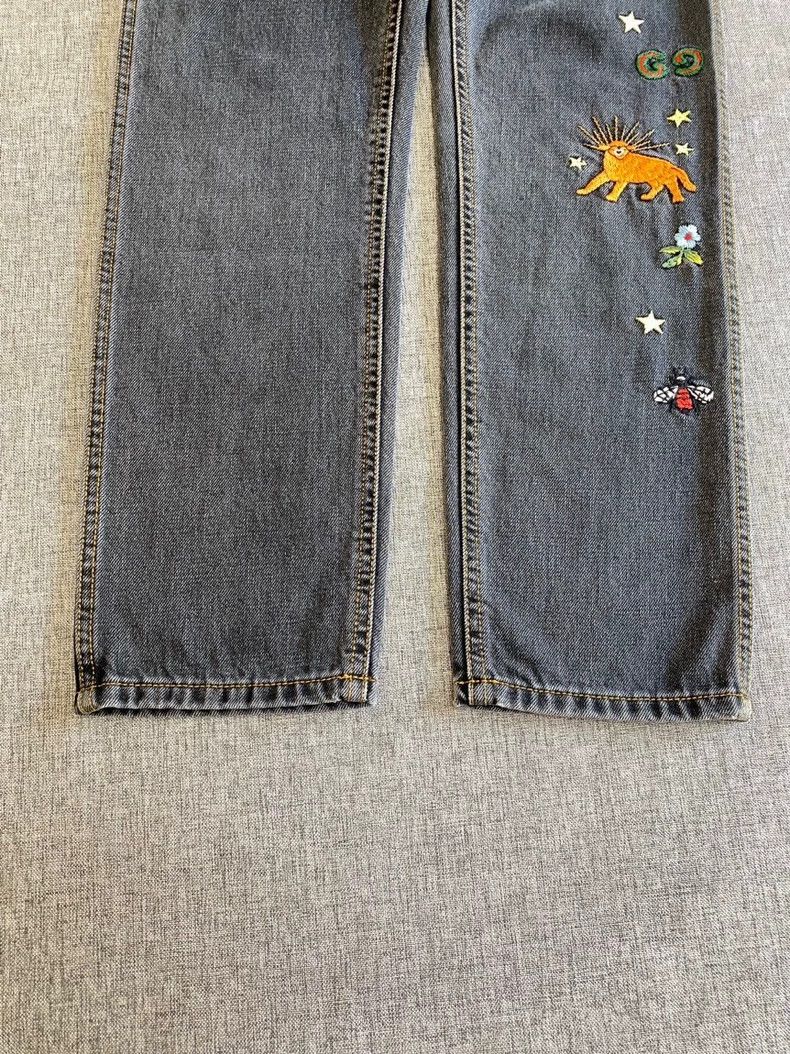 Gucci Gucci Embroidered tapered jeans 2502-Nextarrow Size US 30 / EU 46 - 8 Thumbnail