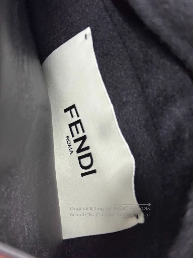 Fendi Fendi Double-Sided Bat Sleeve Wool Jacket, One Side Monogr Size XXS / US 00 / IT 34 - 9 Thumbnail