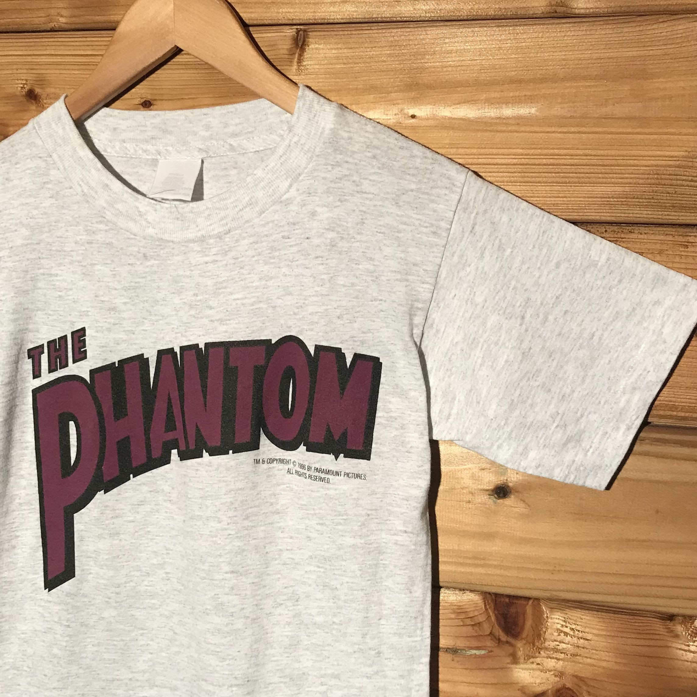 Vintage 1996 Vintage The Phantom Movie Promo Spellout Logo T Shirt Size US S / EU 44-46 / 1 - 5 Thumbnail