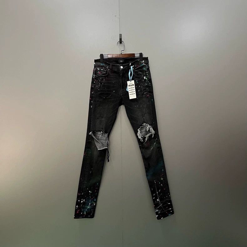 Amiri AmiriSplashing ink destroys jeans 2503-Nextarrow Size US 32 / EU 48 - 1 Thumbnail