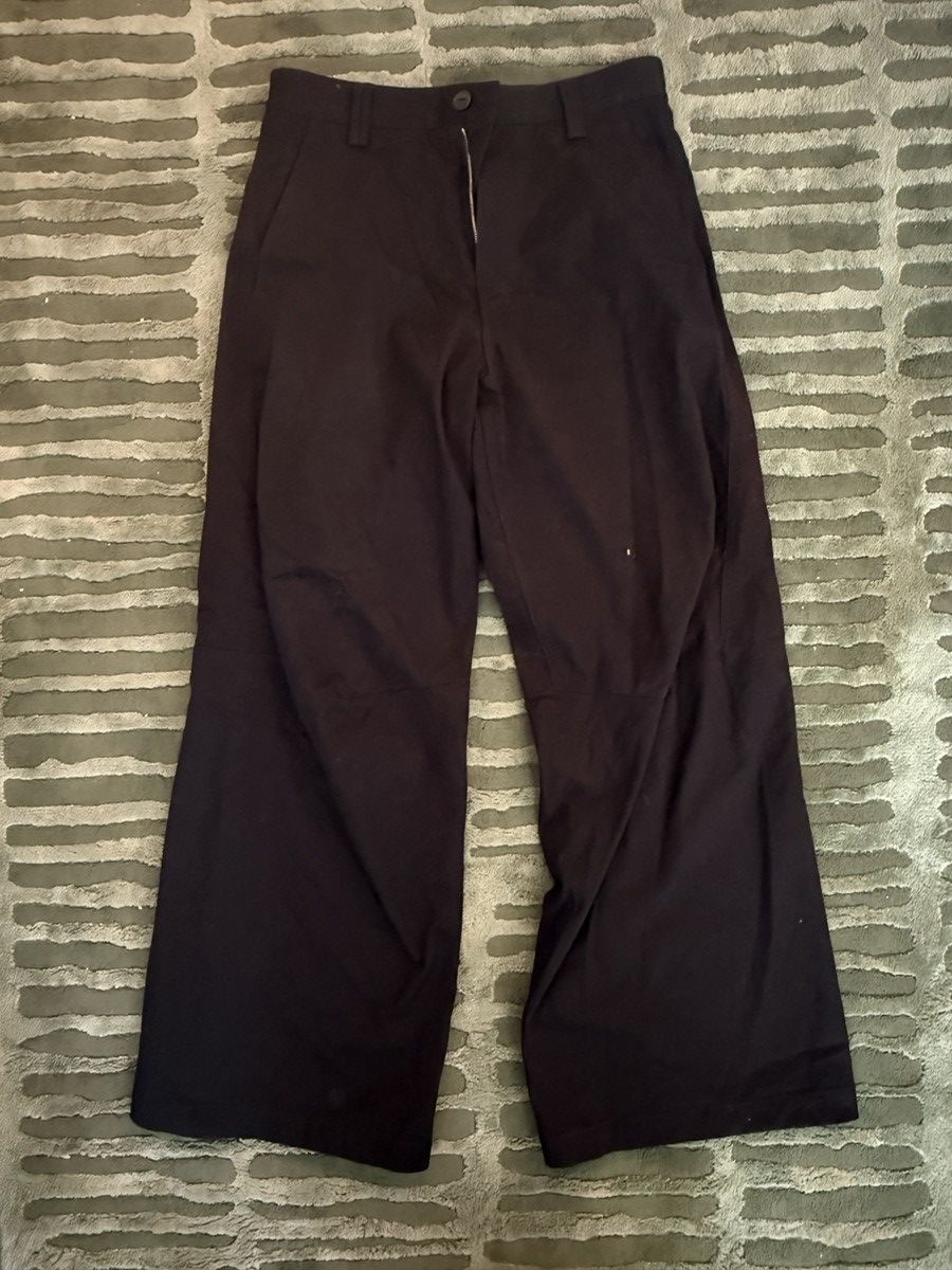 SIMPLE PROJECT Simple Project Darted Wide Cotton Trousers Size US 32 / EU 48 - 1 Thumbnail