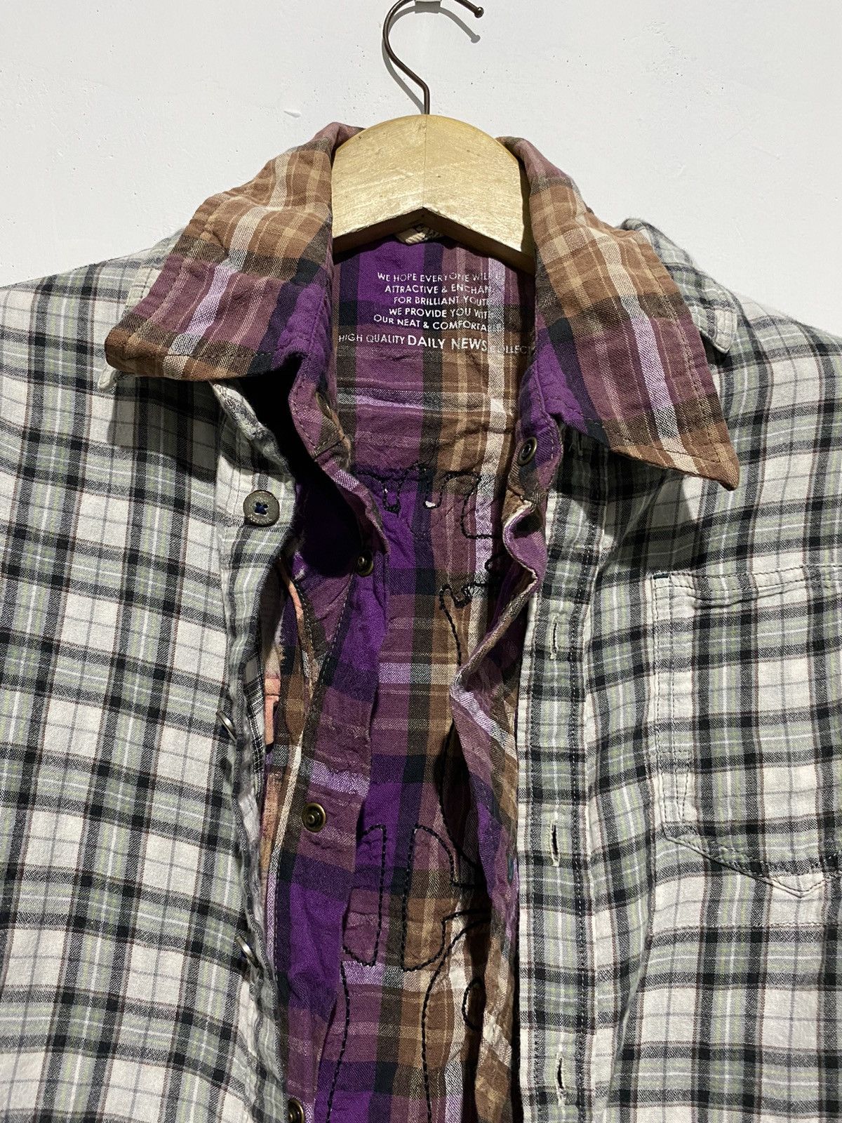 PPFM 1/1 Blue tail Double Layers skull flanel Shirts Size US S / EU 44-46 / 1 - 6 Thumbnail